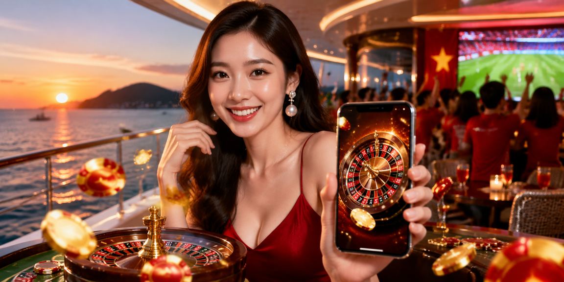 Người chơi thưởng thức Roulette VIP tại Vũng Tàu bên ly cà phê